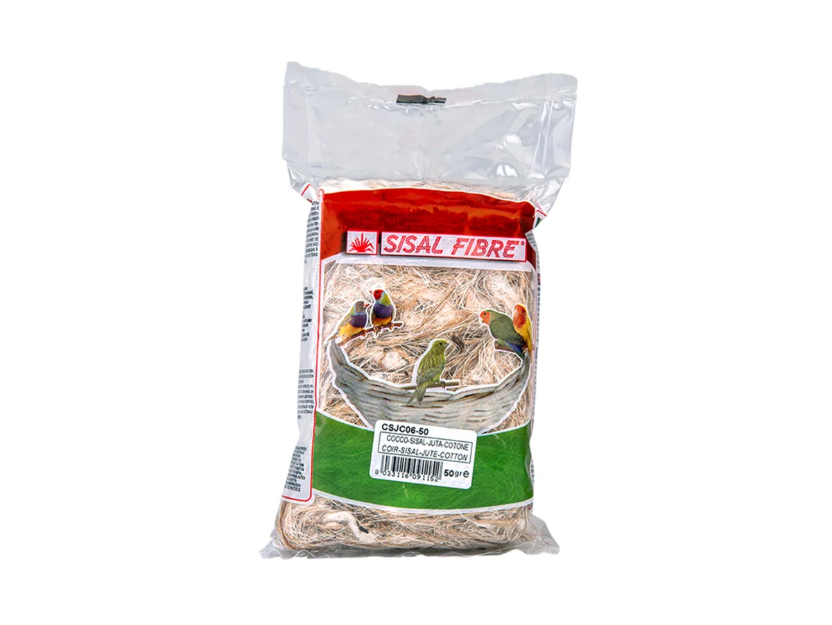 Nesting Mix Coco-Sisal-Jute-Cotton – Sisal Fibre - Beige - 50g