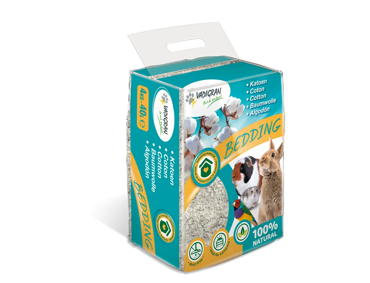 Cotton Bedding – Small Pet Litter - 40 l - 4kg