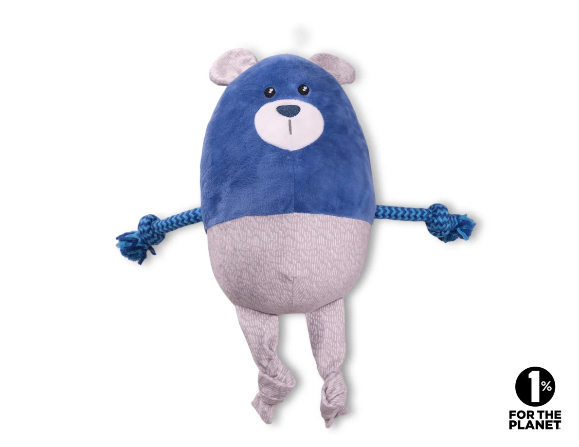 Vadigran Puffy Pluche Hondenspeelgoed – Blauw