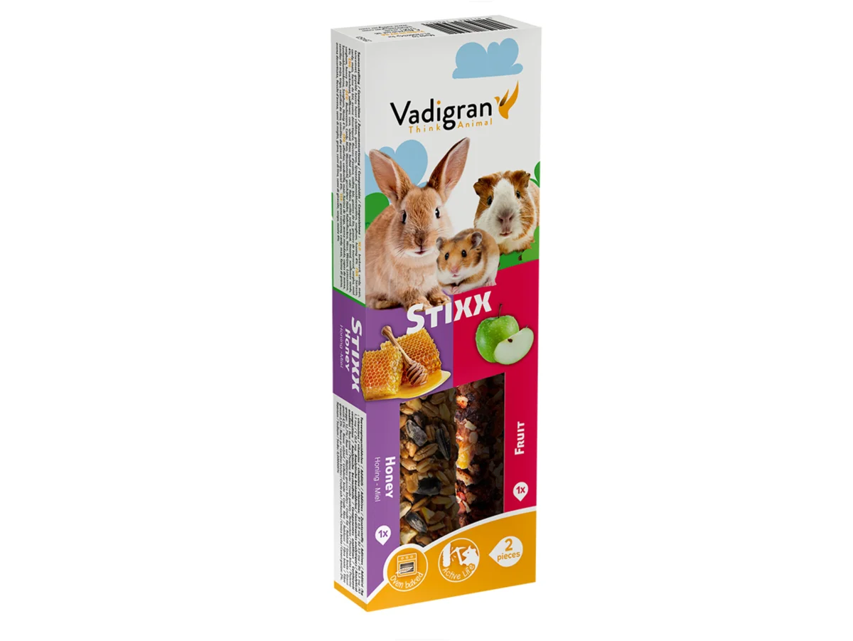 Stixx Rabbit, Guinea Pig, Hamster Honey & Fruit (2 in 1)