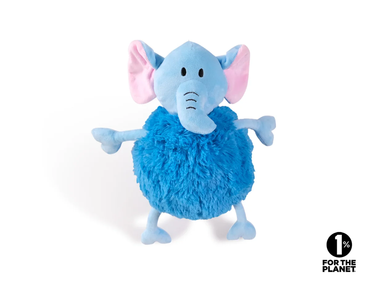Vadigran Belly Olifant Pluche Hondenspeelgoed - Blauw